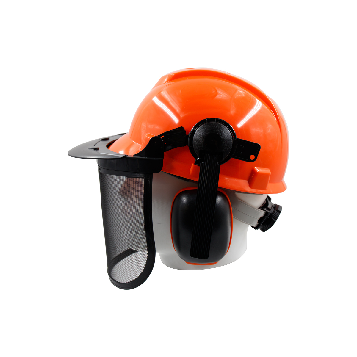 SGS Protective Helmet for Landscapers with Ear Defenders and Face Shield